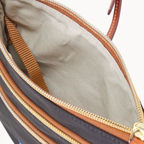 Dooney & Bourke NFL Rams N S Triple Zip Crossbody with ID holder NWT - Picture 3 of 12